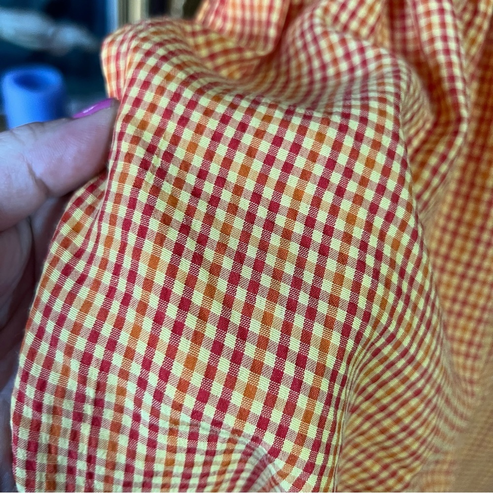 F.L. Malik Vintage Gingham 2 Pc Set Size Small - Picture 9 of 11